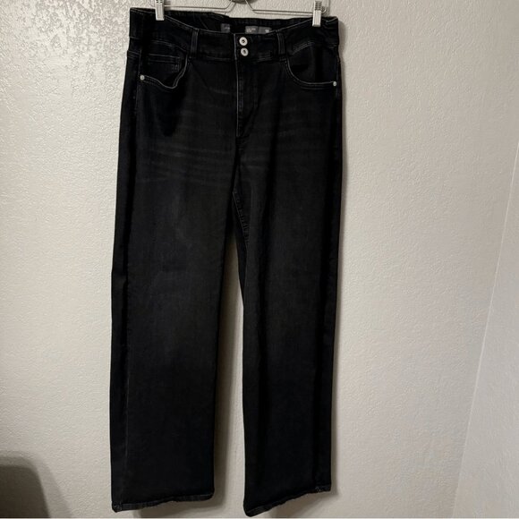 J. Jill Denim - J. Jill High-Rise Creased-Front Full-Leg Jeans 18T